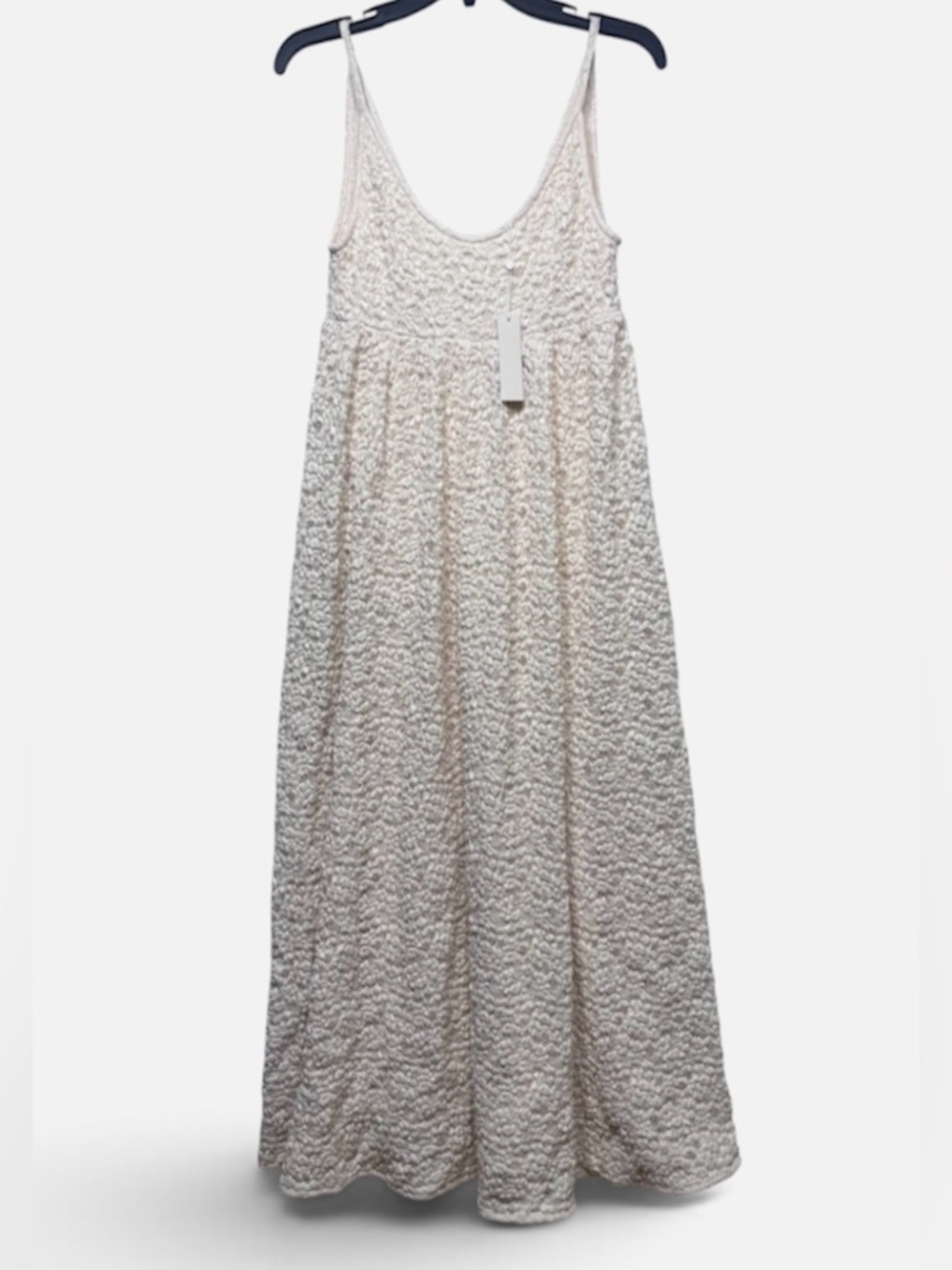 Rebecca Taylor Long Lace Maxi Dress Size XS Knitted Empire Ivory Cream NWT